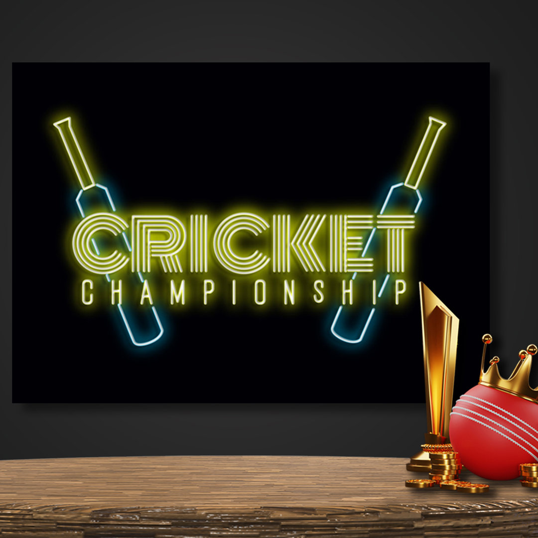 Neon Sign Cricket Wall Décor