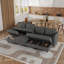 Canapé modulaire rembourré avec repose-pieds Zendajas-454507365