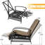Chaise de patio inclinable avec coussins Baldewijn-296323860
