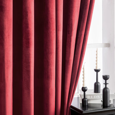 Lauier Velvet Blackout Curtain Pair