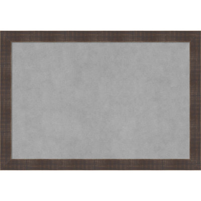 Magnetic Solid Wood Framed Metal Bulletin Board
