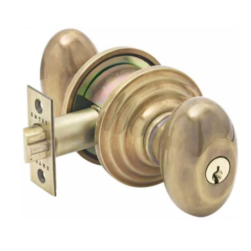 Bouton de porte à œuf avec rosette régulière, Dos plat