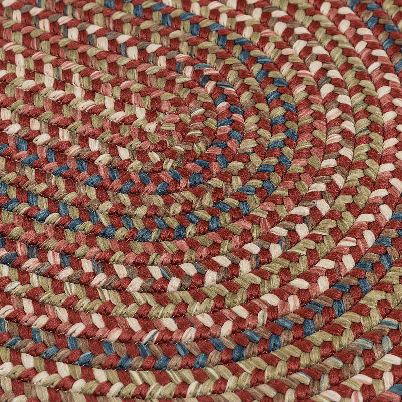 Kipton Reversible Area Rug - Rust, Oval 7' x 9'