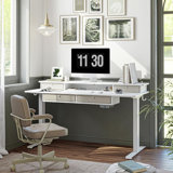 Basil Height Adjustable Standing Desk With Drawers