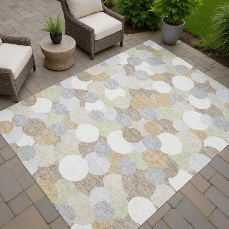 Tapis intérieur / extérieur lavable à la machine Chantille ACN2450, Ivoire ivoire, 3 pi x 5 pi