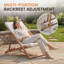 Chaise longue pliante avec coussins, chaises de jardin et de plage-269986707