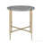 Grey And Champagne Round End Table