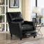Push Back Recliner Arms With Brass Nails-100695344