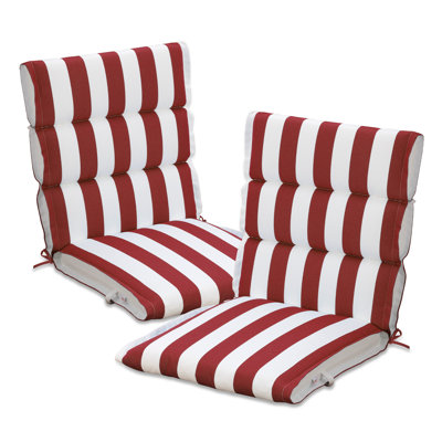 2 Pack Outdoor Chair Cushions, 100x50x6 cm