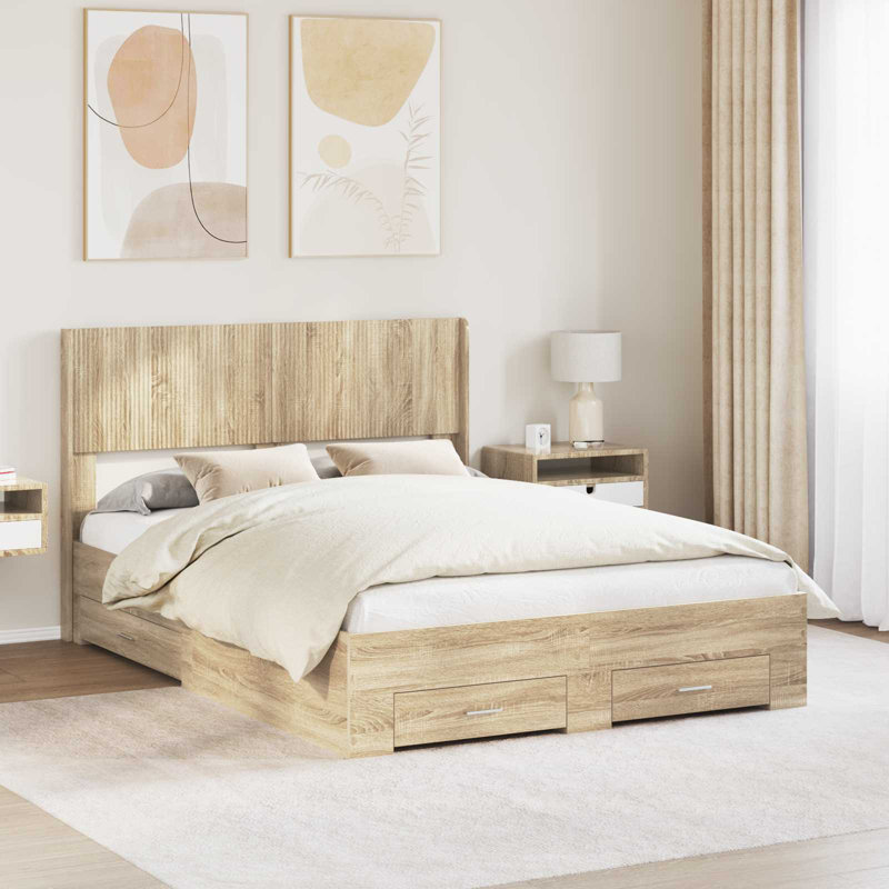 Bed, Sonoma Oak, Kingsize (5')