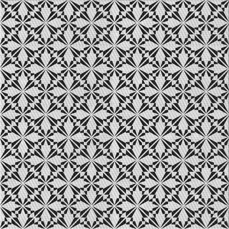 Geometric Indoor Rug, Square 3'