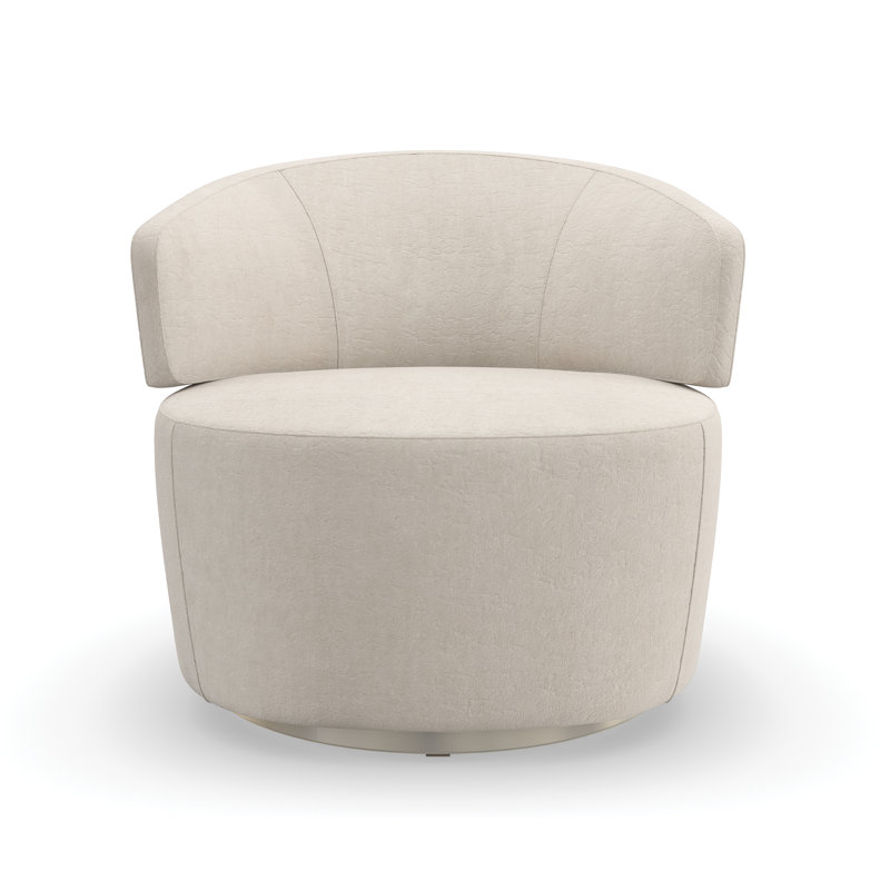 Olympia Velvet Swivel Barrel Chair