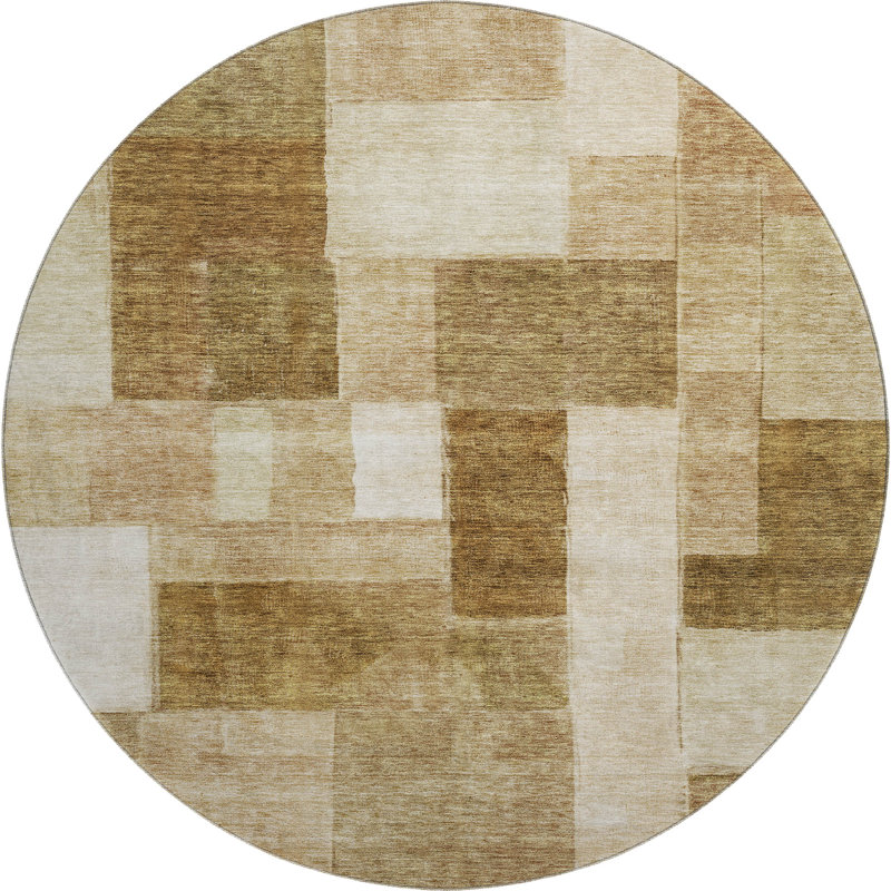Tapis de qualité supérieure lavable à la machine Lyndhurst AMF1190, Rond 8 pi