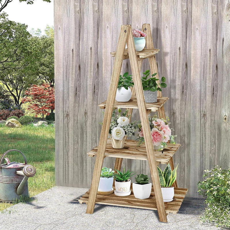 Frankey Wood Plant Stand