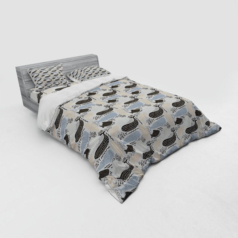 Coastal Polyester Duvet Cover, Queen Duvet Cover + 3 Additional Pieces