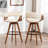 Joeanne Faux Leather Swivel 26'' Counter Stool-1384594851