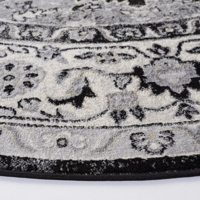 Damyon Performance Oriental Rug, Round 6'7"