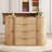47.2"W Dresser Island with Drawers and Storage, Wood Kitchen Island with Doors, Dresser Fluted Island with Large Countertop for Dressing Room, Kitchen, Bedroom, Living Room-1136401459