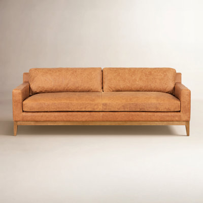 Zyon 90" Genuine Leather Sofa