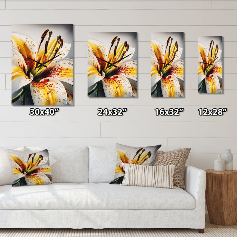 Lily Serenade - Horloge murale, H 32 po x l 24 po x P 1 po