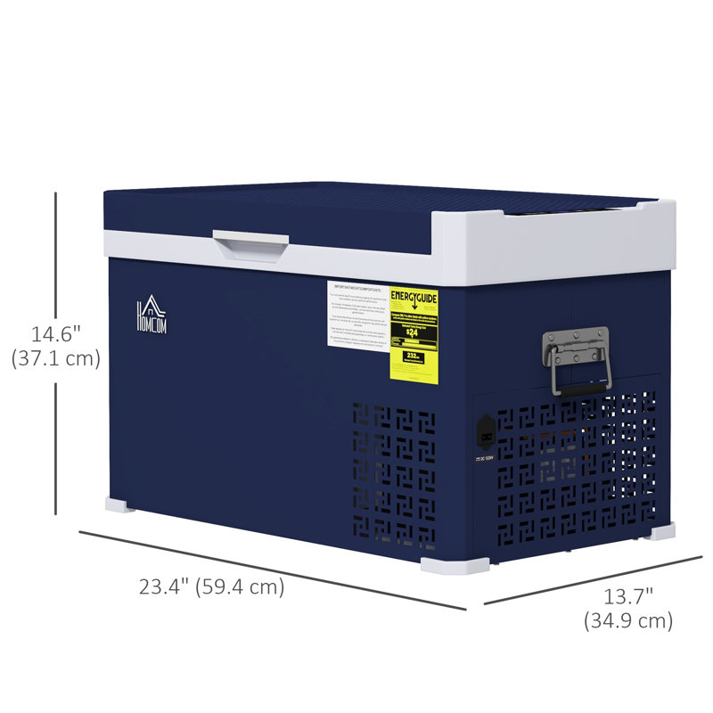 HomCom 32 Quarts Ice Chest in Blue