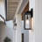 Olar Classic 18'' H 1-Light Outdoor Wall Sconce, Black Rectangular Metal Frame with Clear Glass Shade, Waterproof-1959659232-2012777965-1974913240