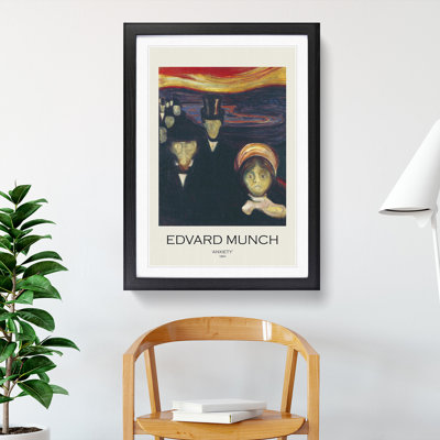 Anxiety by Edvard Munch - Picture Frame Painting