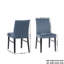  Ensemble de salle à manger moderne 5 pièces Cavira, bleu et doré avec quatre chaises Cavira-844698864-844698865