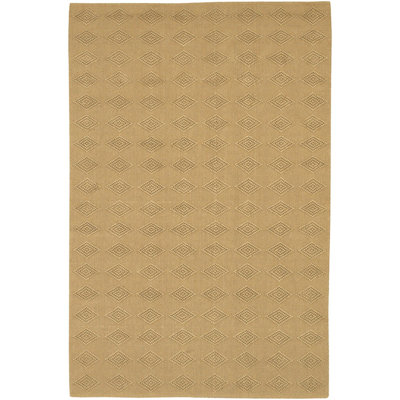 Tapis de zone brun clair contemporain fayean