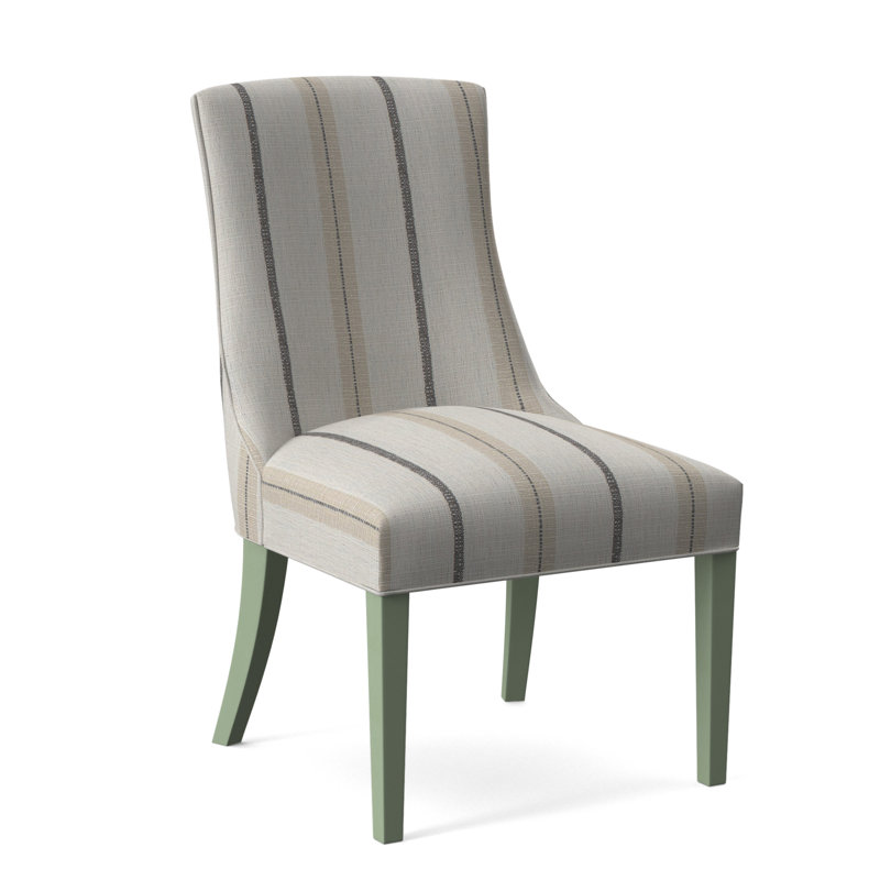 Chaise de salle à manger Tuxedo, Finition céleri, Ivoire Crypton Performance; 0886-91