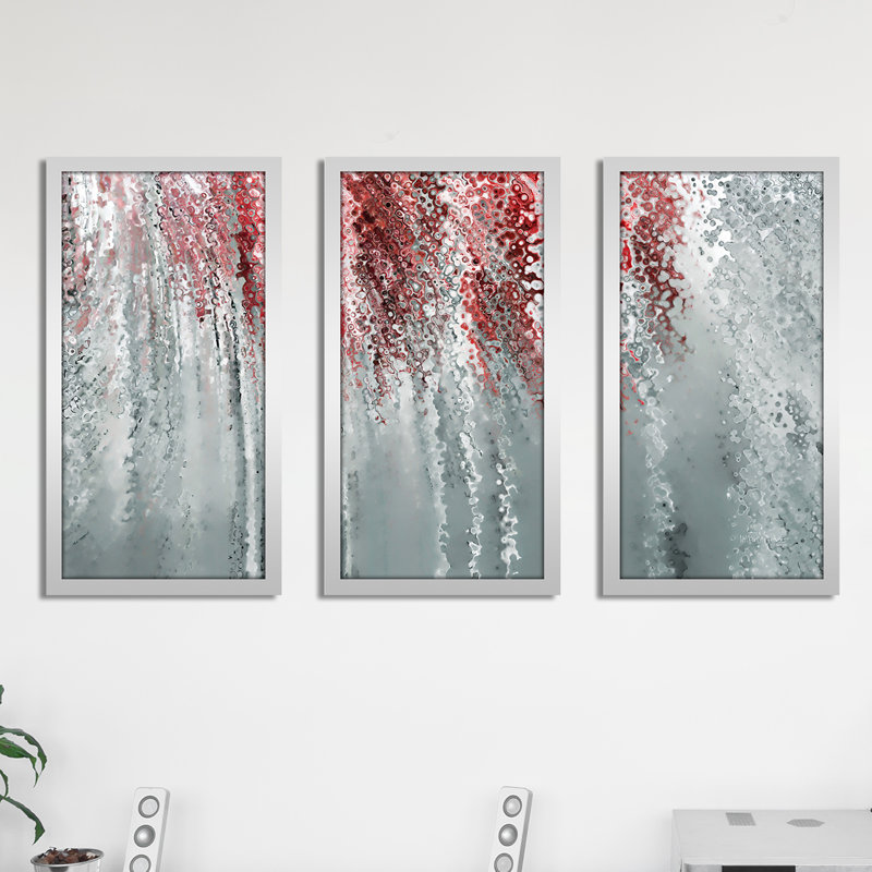 3 - Pieces Modern & Contemporary, 33.5" H x 52.5" W x 1" D