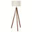 Modern Tripod Floor Lamp With 9W Bulb Linen Shade And Chain Switch For Living Room Bedroom Home Deco