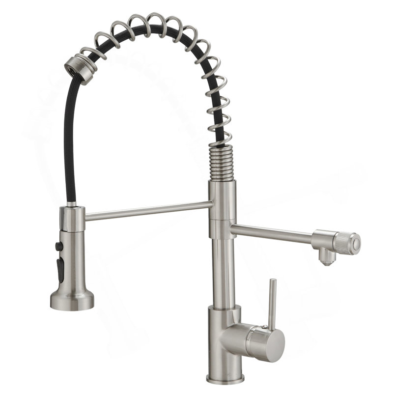 Purifier Kitchen Faucet Drinking Water Faucet, Pull Down Water Filter Kitchen Sink Faucets (Brushed Nickel), Brushed Nickel