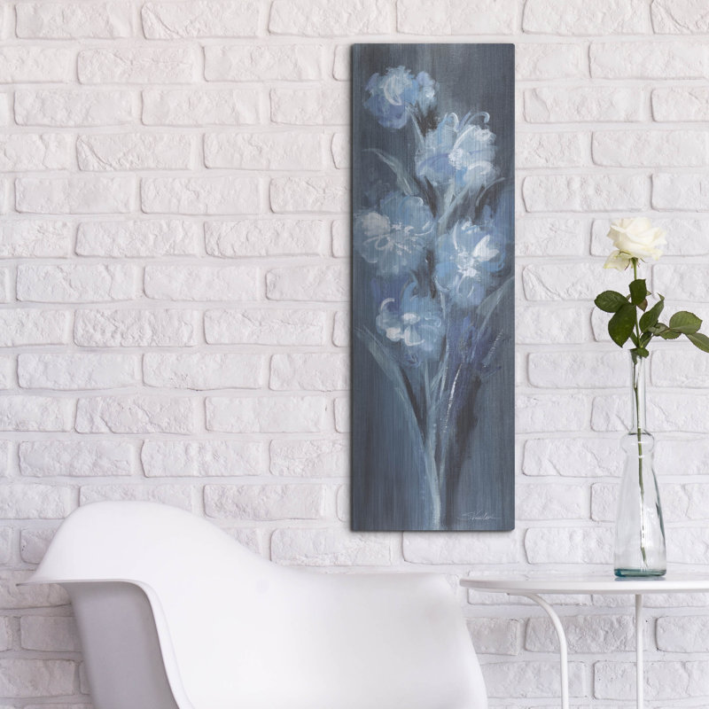  «Evening Floral 1» par Silvia Vassileva, art mural en métal, H 36 po x l 12 po