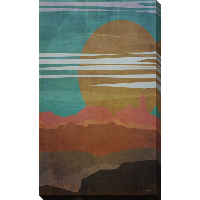 «Mountain Nights», reproduction de peinture acrylique sur toile, H 30 po x l 18 po x P 1 po, Toile tendue