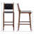 Pangita Walnut Solid Wood Counter Stool with Solid Wood Frame-1939244008-1939243030