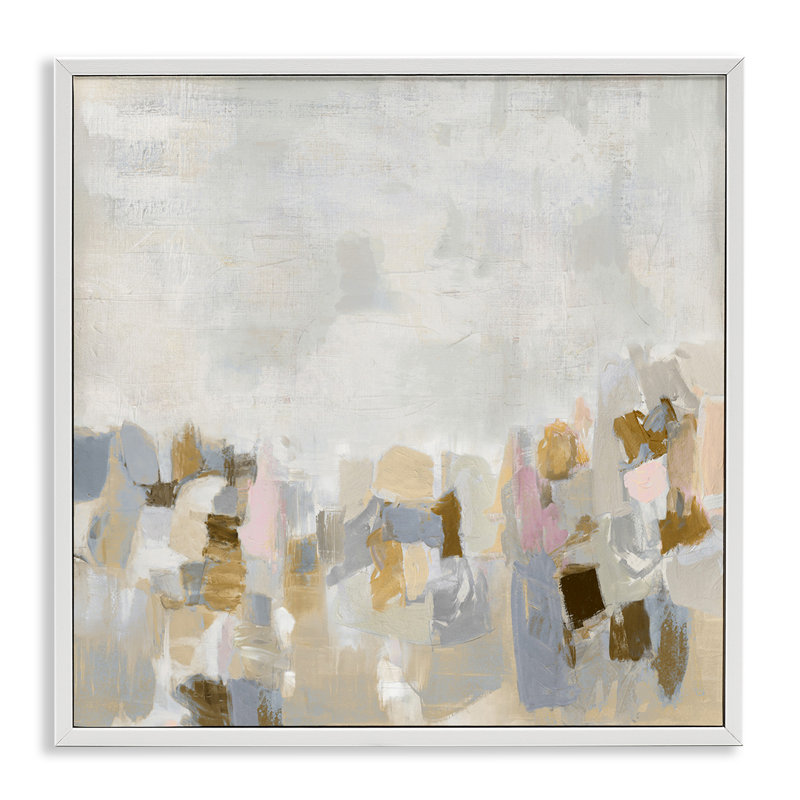 Giclée encadrée beige du sud-ouest rustique gris par Rachel Springer, Giclée encadrée blanc bord de mer, H 12 po x l 12 po