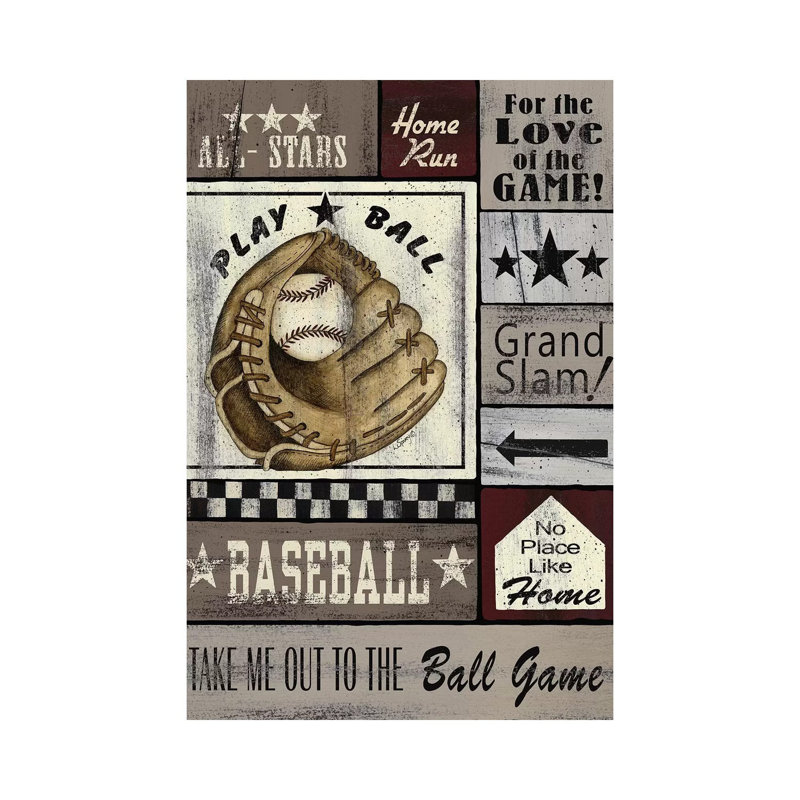 Baseball All Stars by Linda Spivey - Wrapped Canvas Print, 20.32 cm H x 30.48 cm W