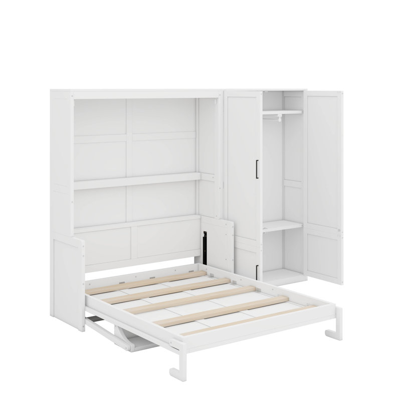 Grand lit escamotable avec placard