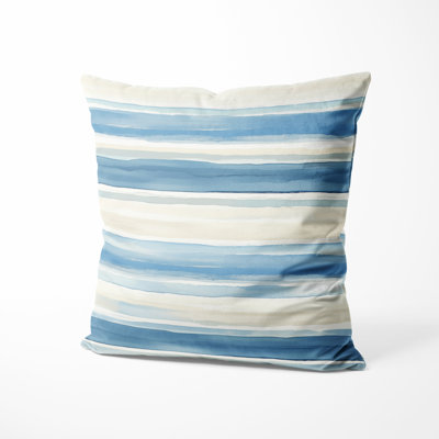 Modern Throw Pillow - Striped Calm Horizon Printed Cushion