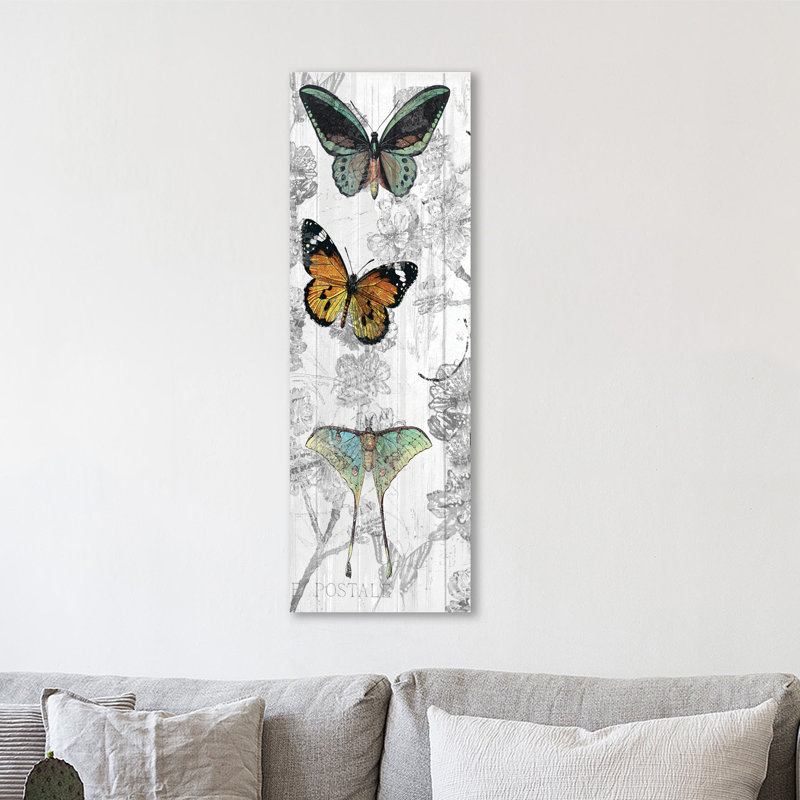 Butterflies Are Free by Kimberly Allen - Wrapped Canvas Panoramic Print, 91cm H x 30cm W x 4cm D