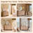 Modern 8 Drawers Dresser for Bedroom, 54" Wide Dressers & Chest of Drawers w/Curved Profile Design, Light Oak-1393996247