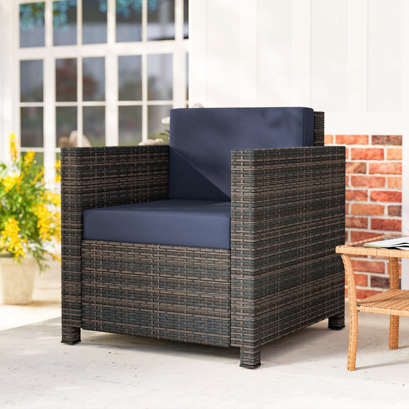 Outdoor Lounge Chair, Black