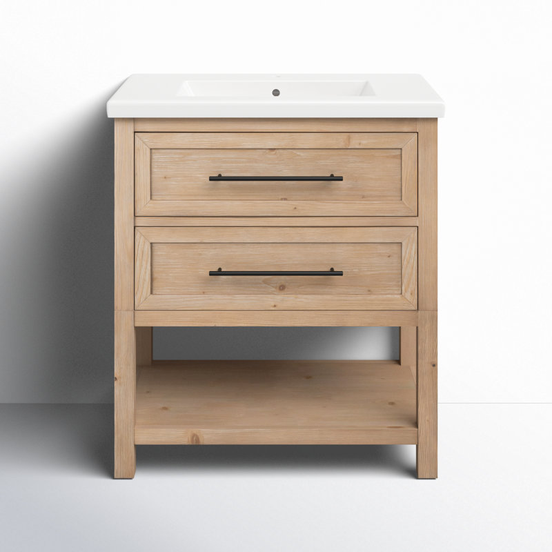 Ensemble de meuble-lavabo simple 30 po Bickley, Essence de sapin