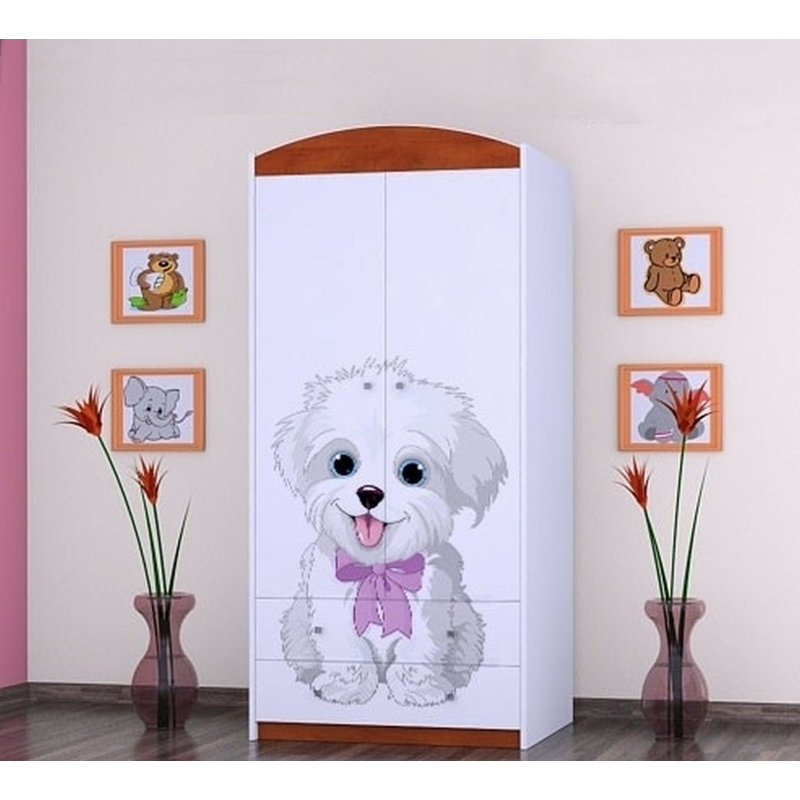 Nieto 2 Door Wardrobe, Red