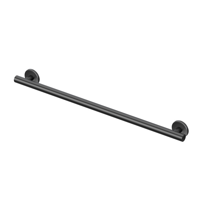 Latitude II Stainless Steel Wall Mount Grab Bar | ADA Compliant Safety Bar For Bathroom, Matte Black, 30"
