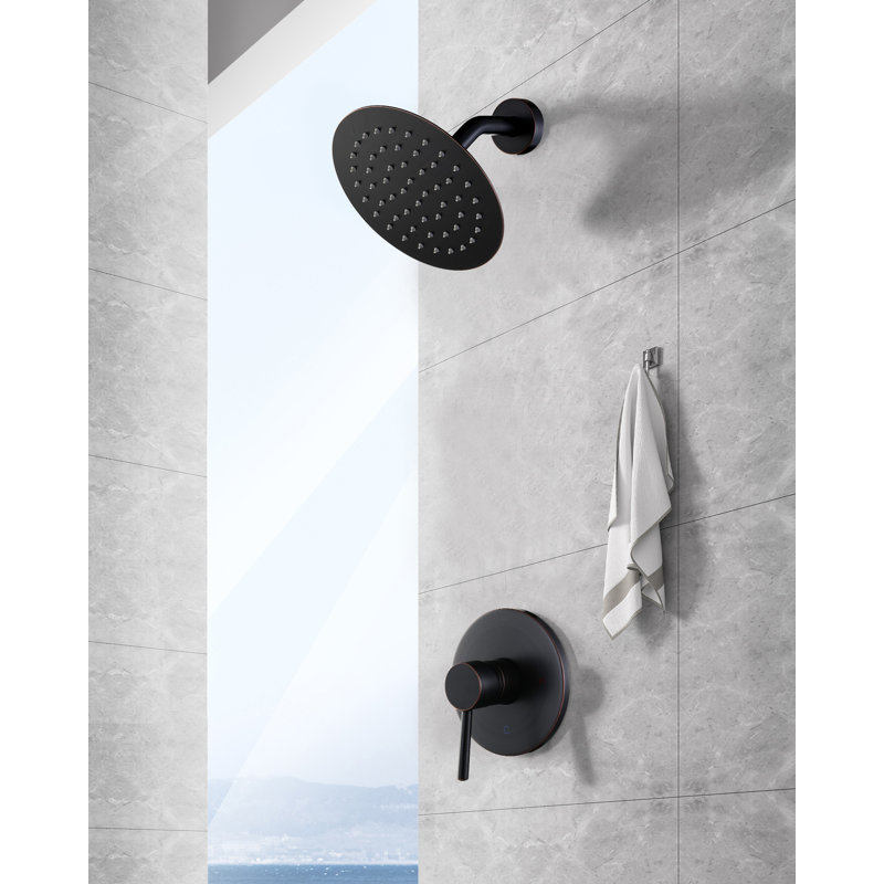 Robinet de baignoire et douche, Bronze frotté à l'huile