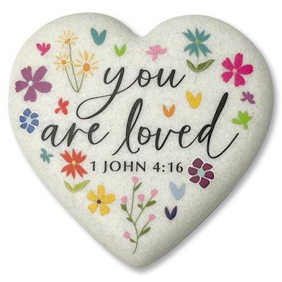 Heart Stone Floral You Are Love