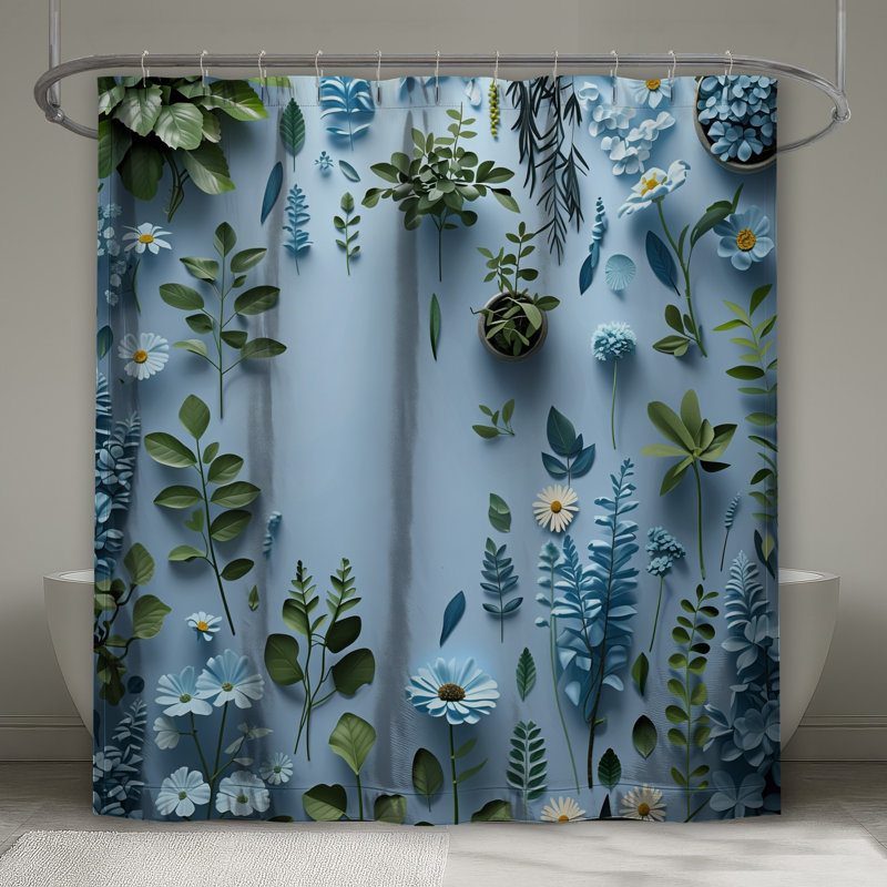 Rideau de douche Floral, L 70 po x H 84 po