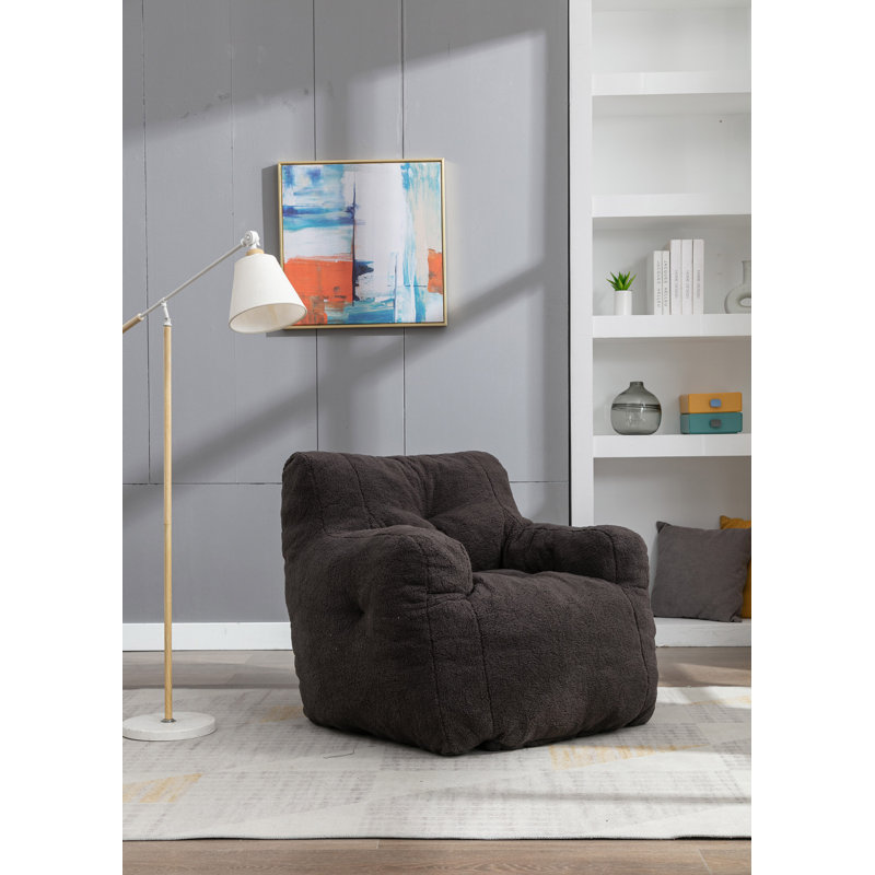 Bean Bag Chair & Lounger, Dark Grey